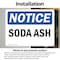 Signmission Soda Ash, 10 in W x Rectangle, Vinyl Decal OS-2PACK-NS-D-710-L-18355 - alternate 2